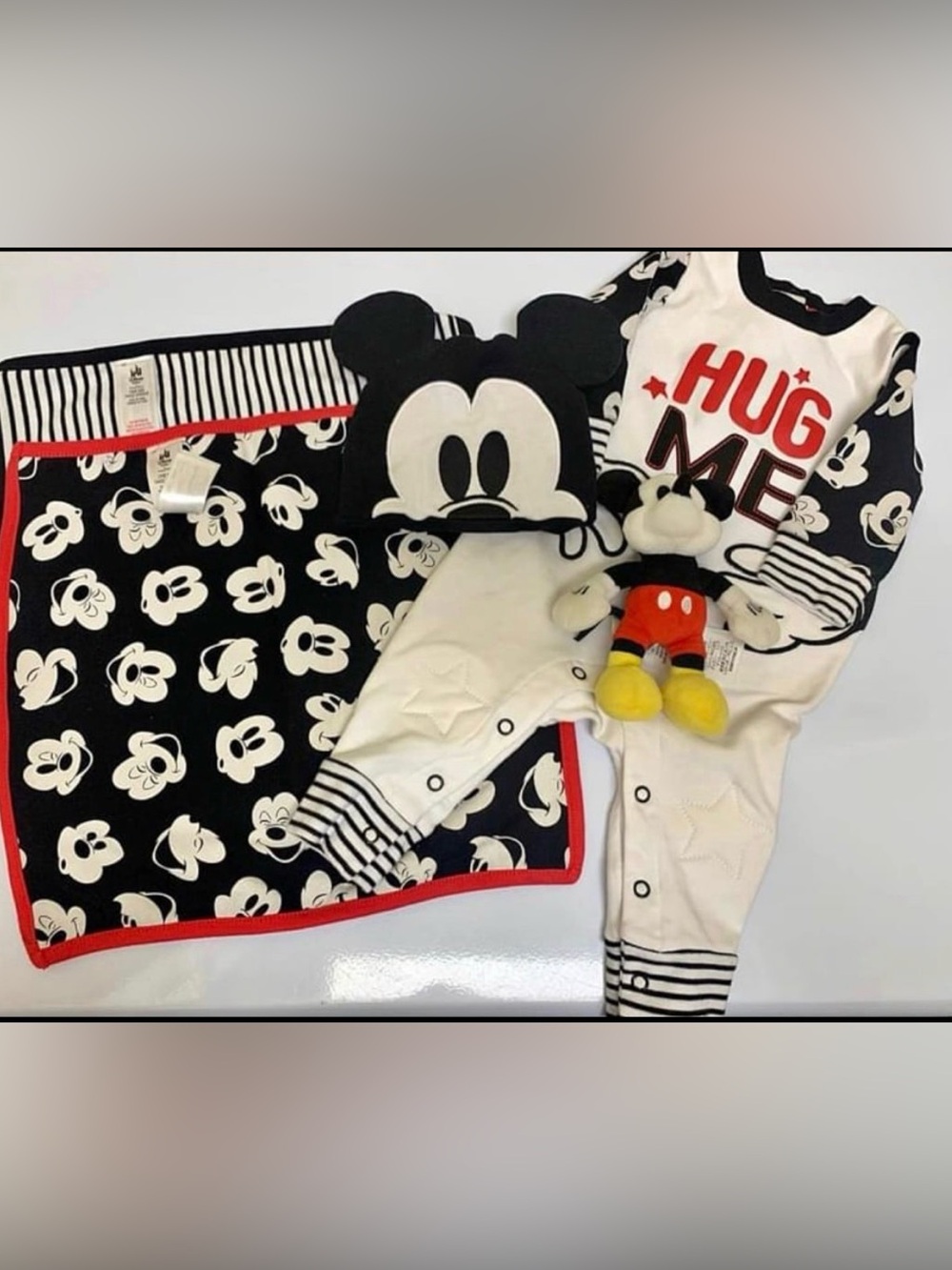 Disney Mickey Mouse Baby Set - Black, White, Red, Yellow